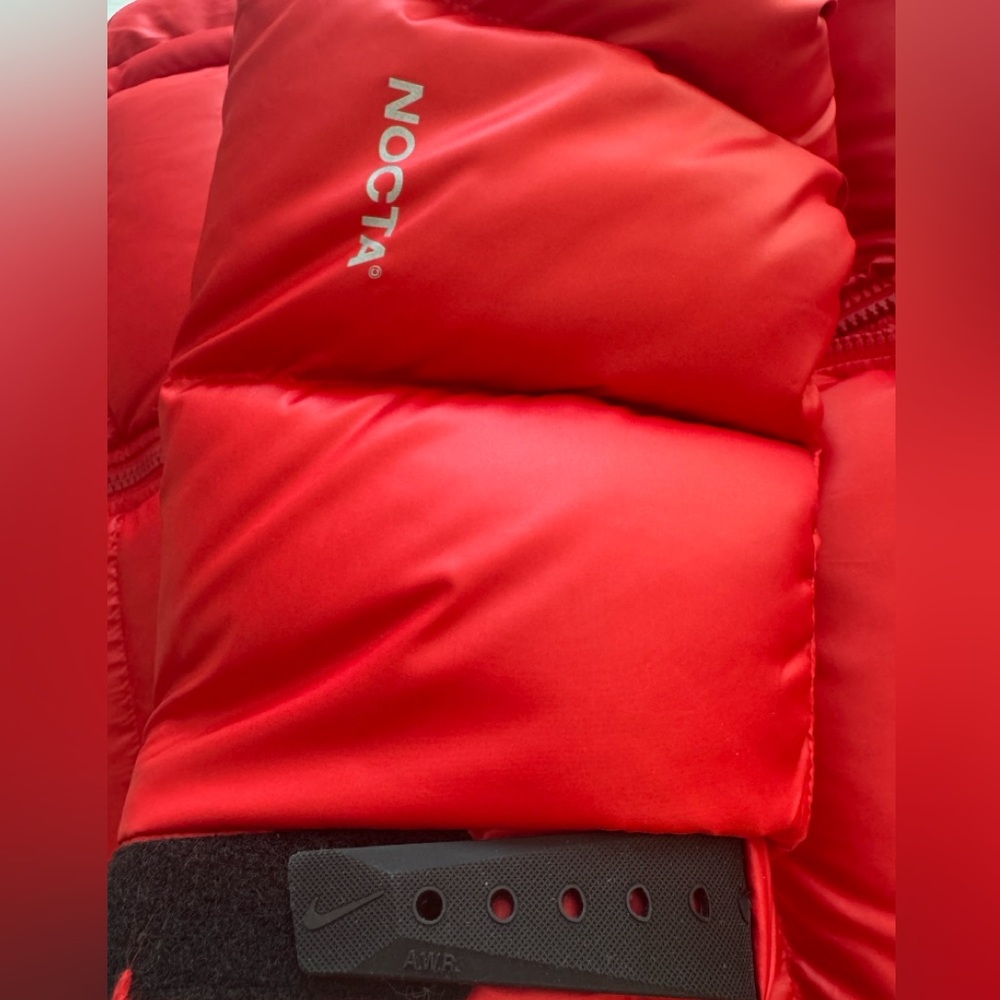 Nike x NOCTA Sunset Red Puffer Jacket Drake Rare!! Size XS - Picture 11 of 11